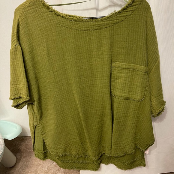 Free People Tops - NWT Free People Palo Alto Top Ferngully Green S